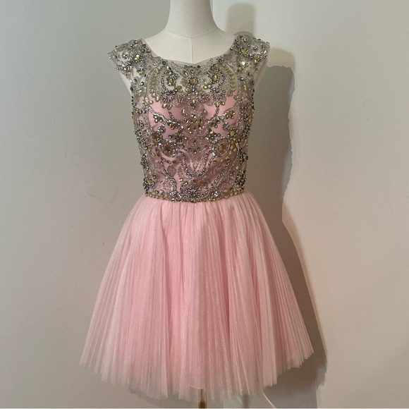 Sherri Hill 2814 Pink Dress - Picture 3 of 17